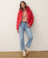 Sunbeam Puffer Jacket Solid - Marine Layer - Cherry Red