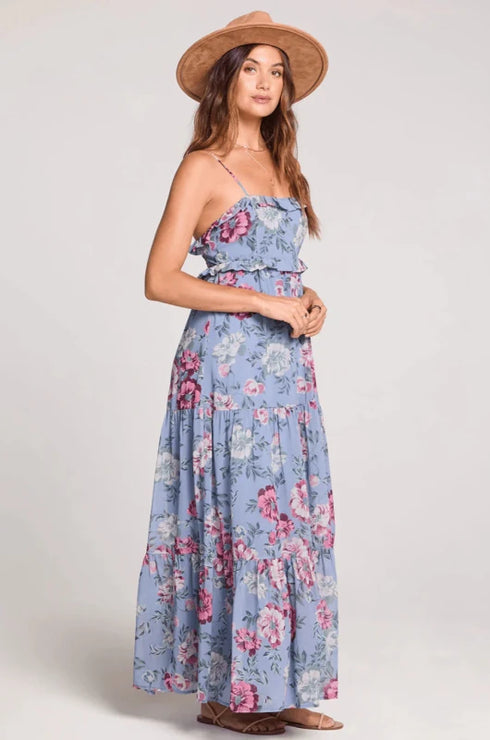 Tanya Tank Maxi Dress - Saltwater Luxe - Dusty Blue