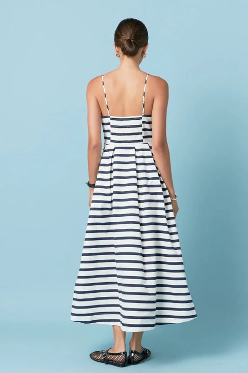 The Sunday Midi - English Factory - Navy/White