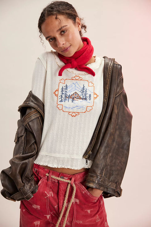 Through The Woods Tee - We The Free - We The Free by Free People - Ivory