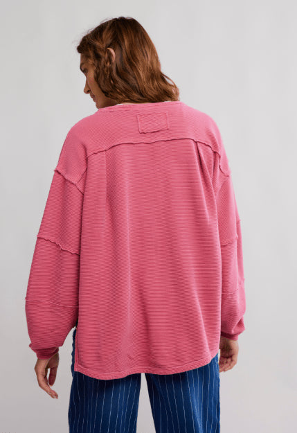 Total Eclipse Tee - We The Free - We The Free by Free People - Hibiscus Pop