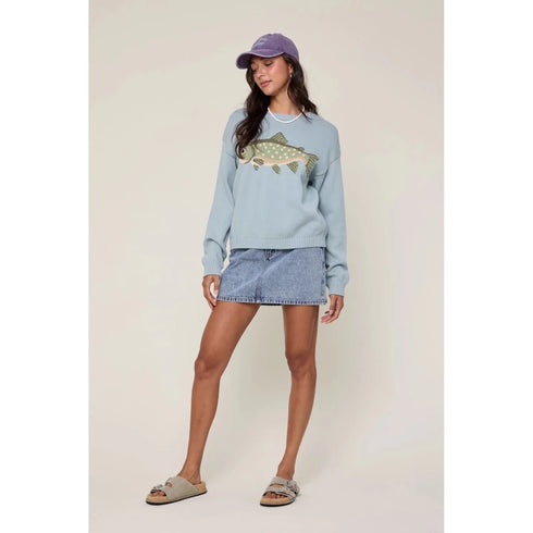 Trout Cotton Sweater - Fred & Co. - Olive