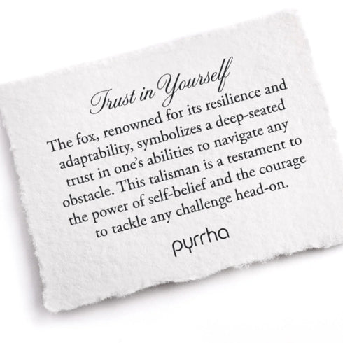 Trust In Yourself - Pyrrha - Sterling Silver