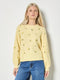 Apricot Lemon Embroidered Jumper