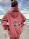 Van Star Embroidered Hoodie - Sunkissed Coconut - ice Cream Pink