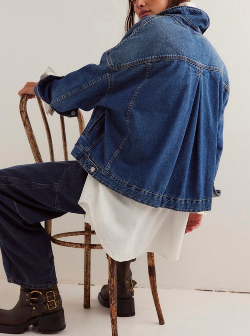 We The Free Opal Swing Denim Jacket - Free People - Got The Blues