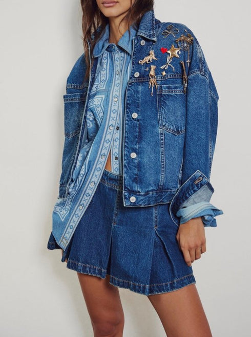 We The Free Opal Swing Denim Jacket - Free People - Got The Blues