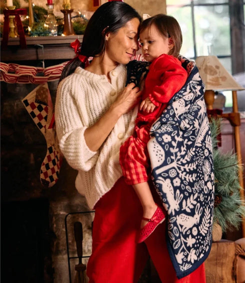 Whimsical Woods Navy Mini 30x40 ChappyWrap - ChappyWrap - 30x40