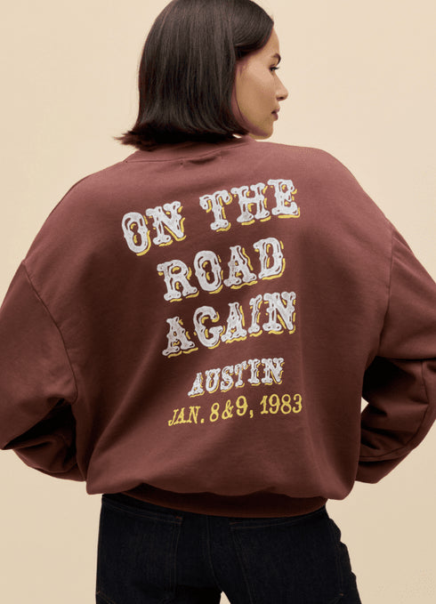 Willie Nelson Austin Oversized Sweatshirt - Daydreamer - sm/med