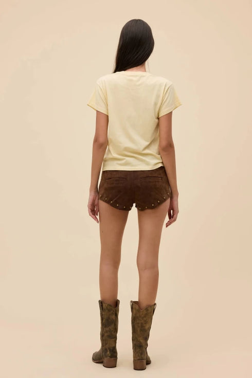 Willie Nelson Horse Called Music Solo Tee - Daydreamer - Sheer Yellow