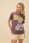 Willie Nelson Red Headed Stranger Weekend Tee - Daydreamer - Brown Stone