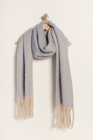 Winter Chill Blanket Scarf - Free People - Blue