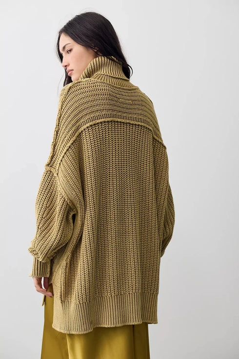 Worn Thru Turtleneck Sweater - We The Free - We The Free by Free People - Golden Eagle