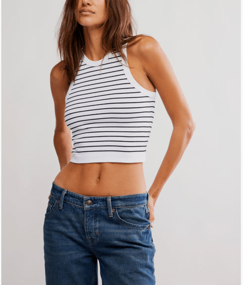 Youre Up Cami - FP Movement - Black & White Stripe
