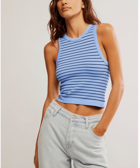 Youre Up Cami - Free People - Blue Combo