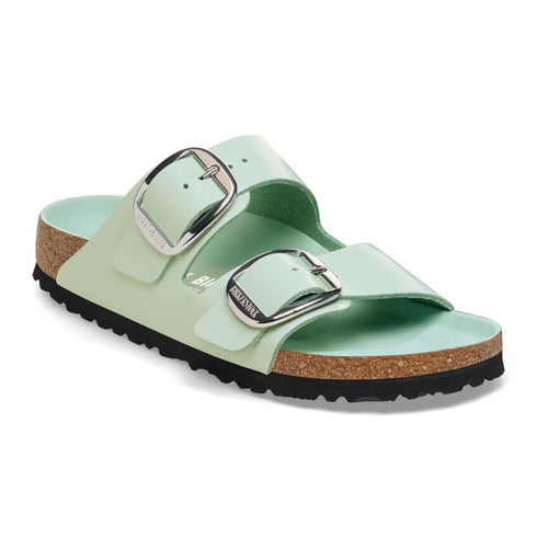 Arizona Big Buckle Hi Shine - Birkenstock - Surf Green