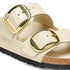 Arizona Big Buckle Natural Leather Patent - Birkenstock - High Shine Ecru