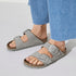 Arizona Big Buckle Nubuck Leather - Dove Grey - Birkenstock - Dove Gray