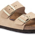 Arizona Soft Footbed Nubuck Leather - Birkenstock - Sandcastle