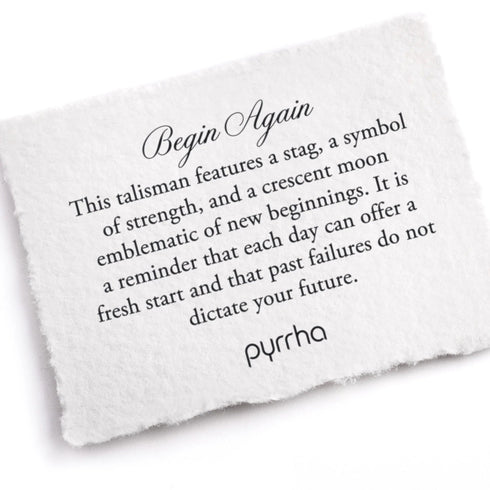 Begin Again Talisman - Pyrrha - Sterling Silver