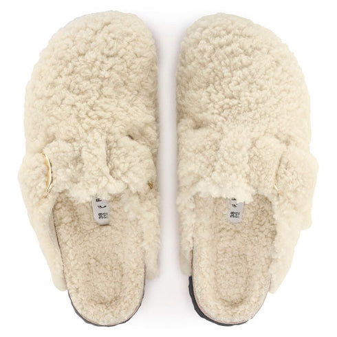 Boston Big Buckle Shearling Teddy - Birkenstock - Eggshell