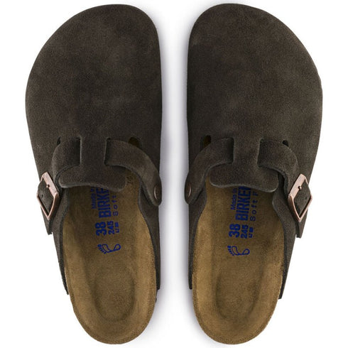 Boston Soft Footbed Mocha Suede - Birkenstock - Mocha Suede
