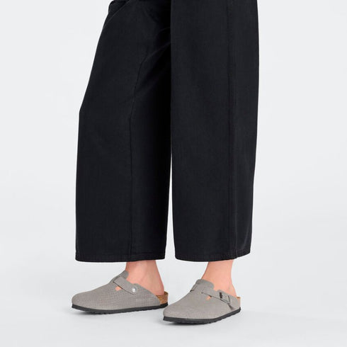 Boston Suede Embossed Dotted - Birkenstock - Stone Coin