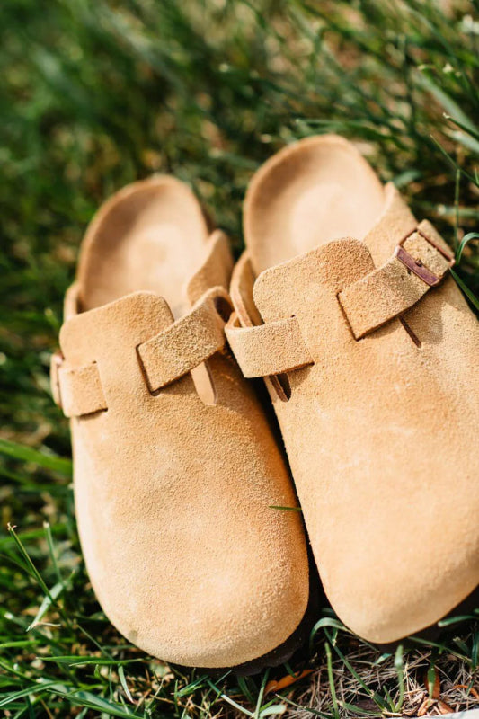 Boston Suede Latte Cream - Birkenstock - Latte Cream