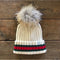 Buoy Stripe Hat - Anchored Heart - Parchment