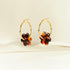 Daisy Hoop Earrings - Cities in Dust - Tortoise