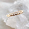 Dot Stacking Ring - Milk Moon - Gold Fill