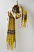Falling For You Brushed Plaid Scarf - Free People - Organic Lemon