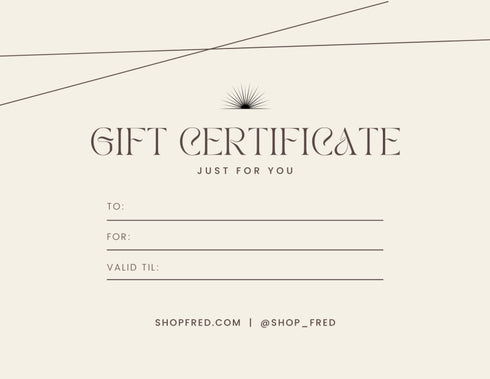 Fred & Co Gift Card - Fred & Co. - $15.00
