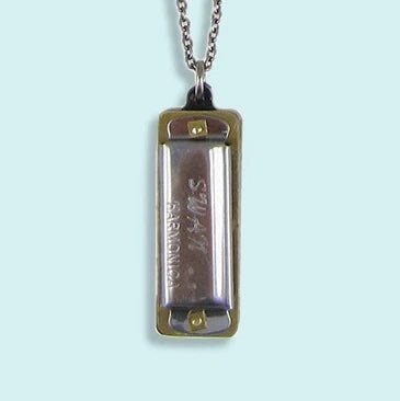Harmonica Necklace - Ornamental Things - Silver