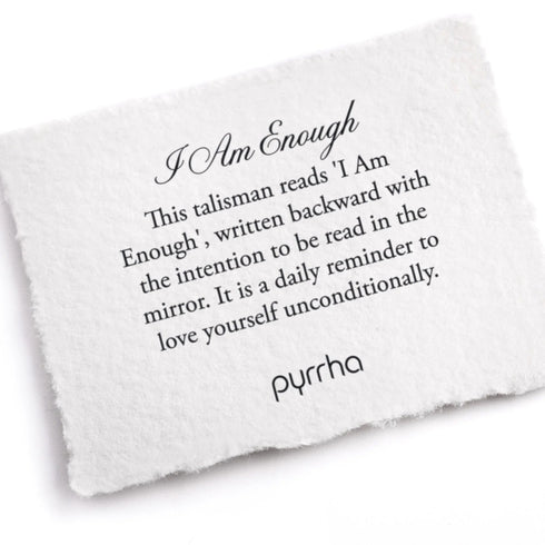 I Am Enough - Pyrrha - Sterling Silver