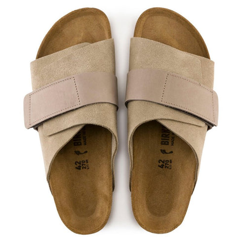 Kyoto Nubuck/Suede Leather - Birkenstock - Taupe