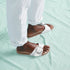Madrid Big Buckle - White Leather - Birkenstock - White