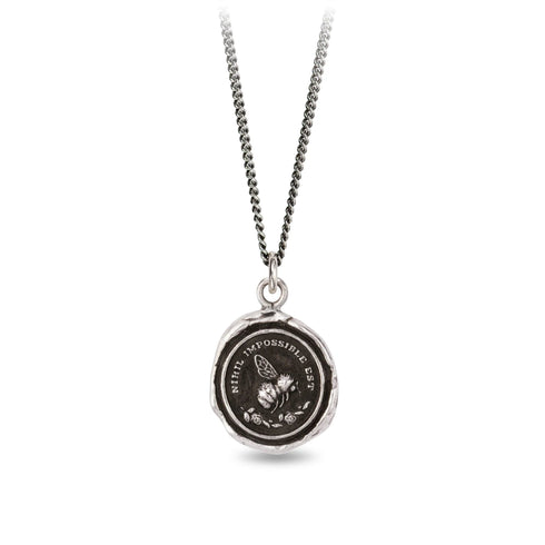 Nothing Is Impossible Talisman - Pyrrha - Sterling Silver