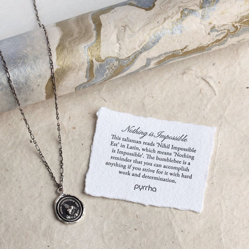 Nothing Is Impossible Talisman - Pyrrha - Sterling Silver