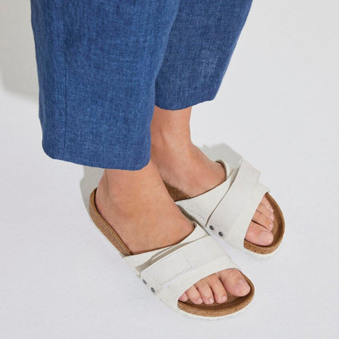 Oita Suede Leather Antique White - Birkenstock - Antique White