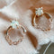 Opal Chain Studs - Milk Moon -