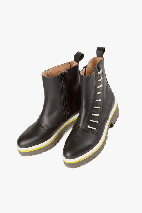 Side Cord Bootie - All Black - Black