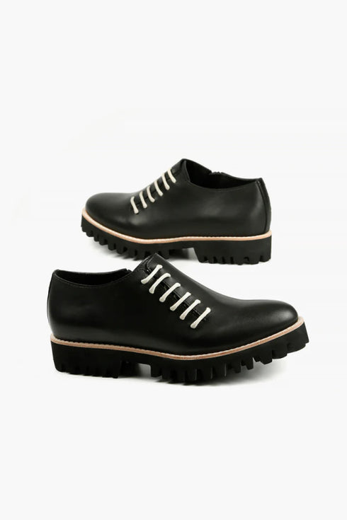 Side Cord Oxford Black - All Black - Ivory
