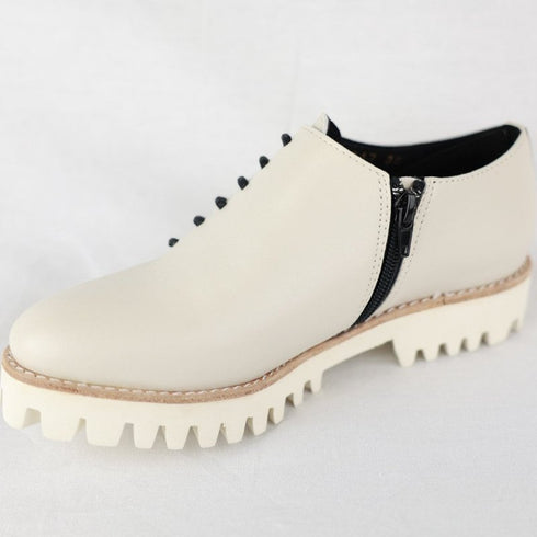 Side Cord Oxford - All Black - Ivory