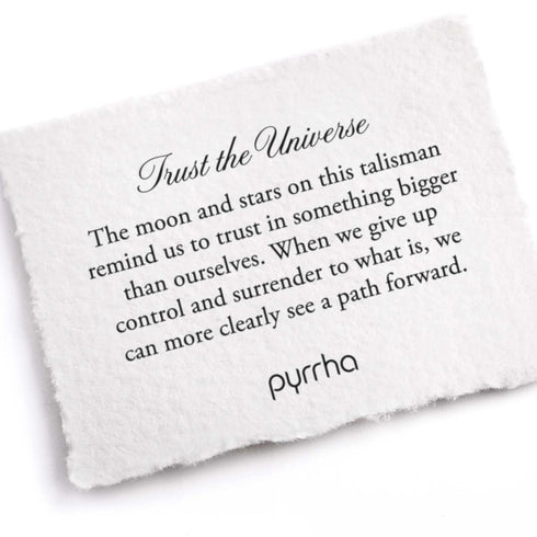 Trust The Universe Talisman True Colors - Pyrrha - Sterling Silver