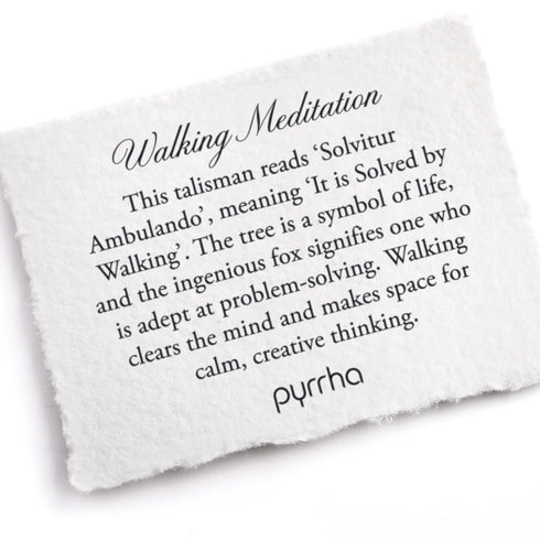 Walking Meditation - Pyrrha - Sterling Silver