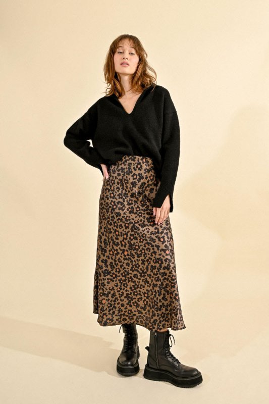 MOLLY BRACKEN　モリーブラッケン パイソン柄チュールスカート M新品 Summer 24
