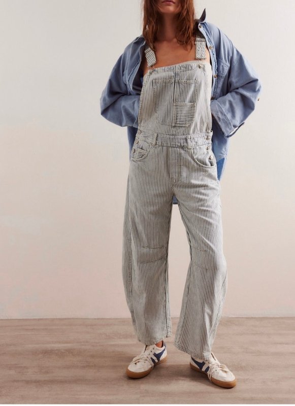 We The Free Good Luck Stripe Overall - Free People – Fred & Co.